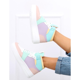 Rocha zapatillas altas moradas multicolor 2