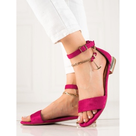 Sandalias Con Cadena Decorativa VINCEZA rosado 3