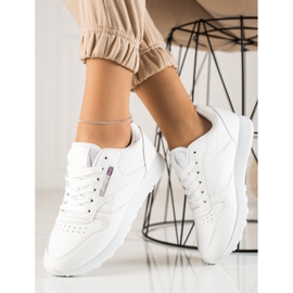 TRENDI Zapatos Deportivos Clásicos Blancos 1