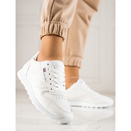 TRENDI Zapatos Deportivos Clásicos Blancos 3