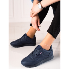 TRENDI Zapatillas Deportivas Clásicas Azul Marino 1