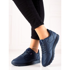 TRENDI Zapatillas Deportivas Clásicas Azul Marino 2
