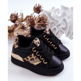 FR1 Deportivas negras de piel de leopardo Trixie negro 1