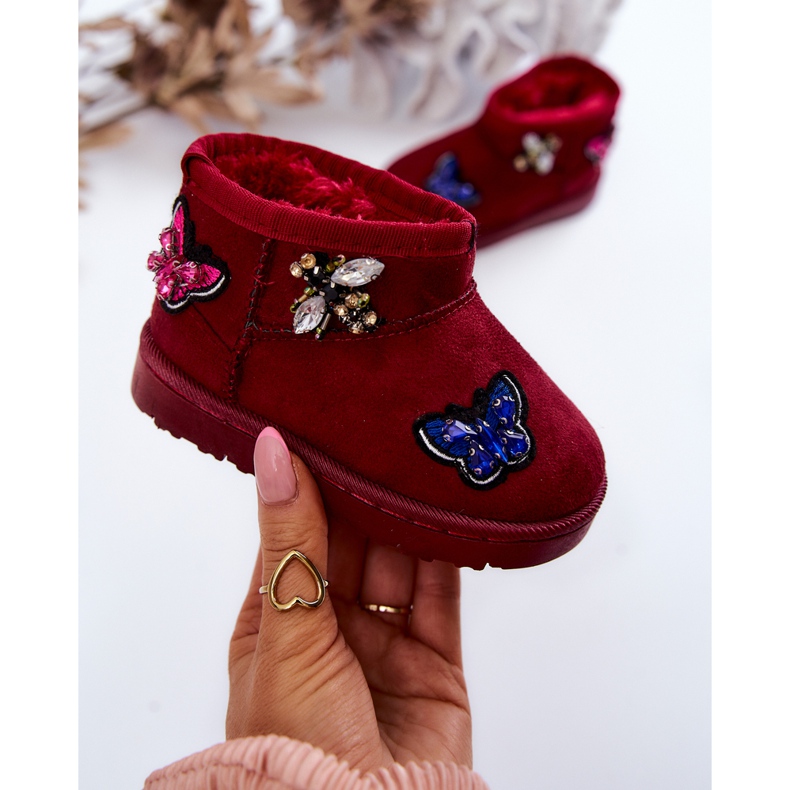 FR1 Botas de Nieve Infantil Burdeos Laila rojo 1
