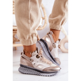 Zapatillas Mujer Cuero Maciejka 04916-19 Beige 4