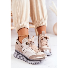 Zapatillas Mujer Cuero Maciejka 04916-19 Beige 7