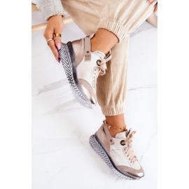 Zapatillas Mujer Cuero Maciejka 04916-19 Beige 8