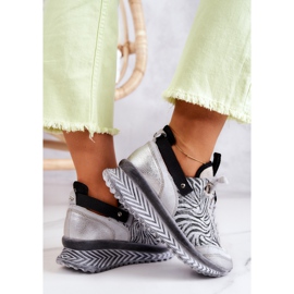 Zapatillas Mujer Cuero Maciejka 04916-03 Gris 7