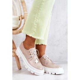 FILIPCZYK Zapatos De Piel Con Corazones Beige Curtis 7
