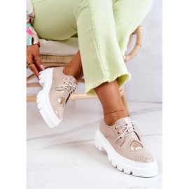 FILIPCZYK Zapatos De Piel Con Corazones Beige Curtis 6