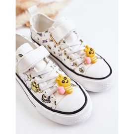 Vinceza Deportivas Infantiles Con Velcro Estampado Cordón Blanco 2