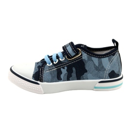 American Club Zapatillas americanas zapatos para niños inserto de cuero TEN54 / 22 Moro ['azul marino'] azul 1