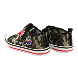 American Club Zapatillas americanas zapatos para niños inserto de cuero TEN54 / 22 Moro beige negro 5