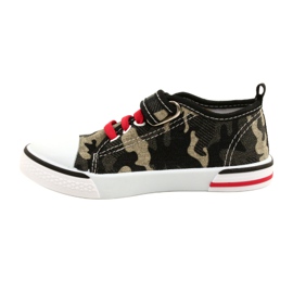American Club Zapatillas americanas zapatos para niños inserto de cuero TEN54 / 22 Moro beige negro 1