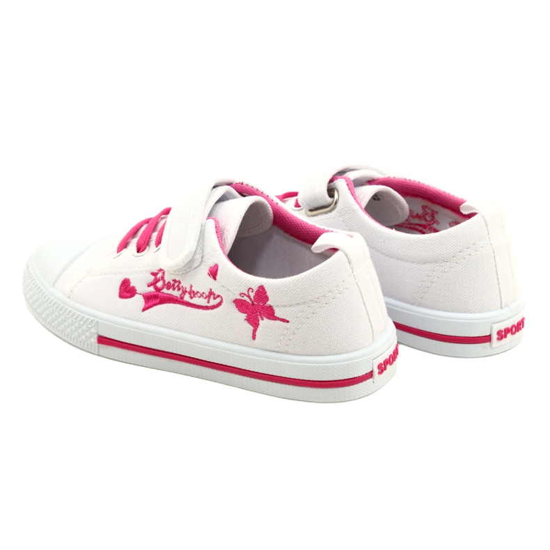 Zapatillas deportivas Beety American Club inserto de piel blanco 5