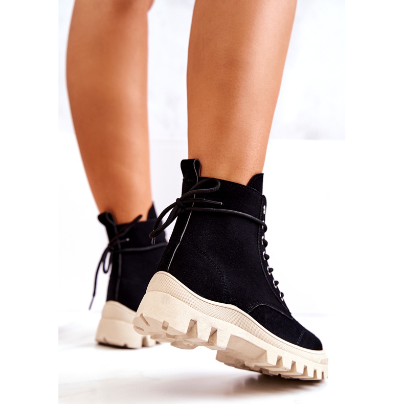 PS1 Botas Ante Atadas Hurricane Negras negro 4 PS1 Botas Ante Atadas Hurricane Negras negro 4