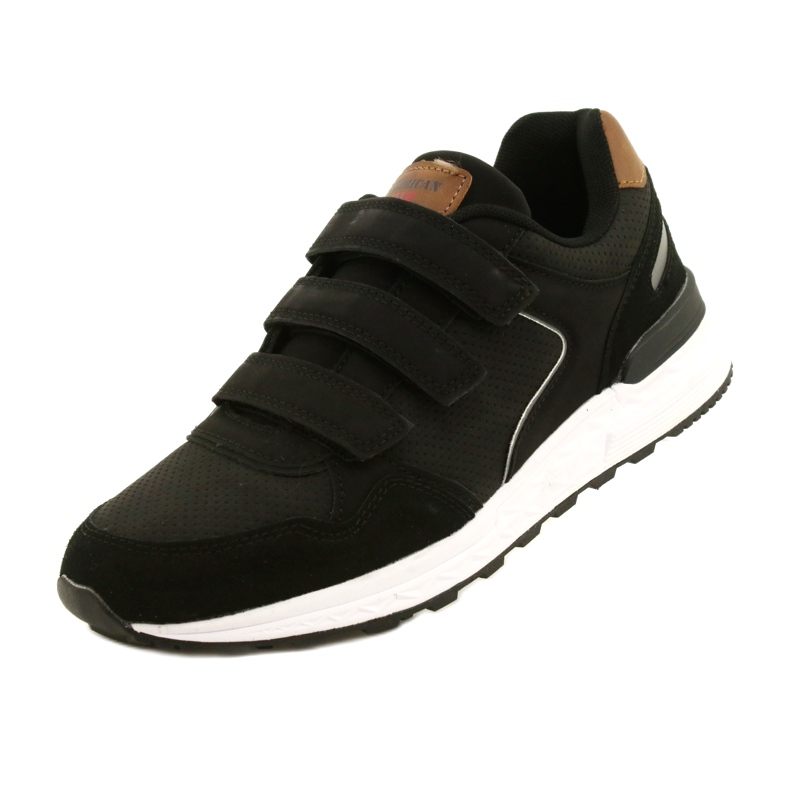 American Club AA15/22 Zapatillas deportivas con velcro negro 3