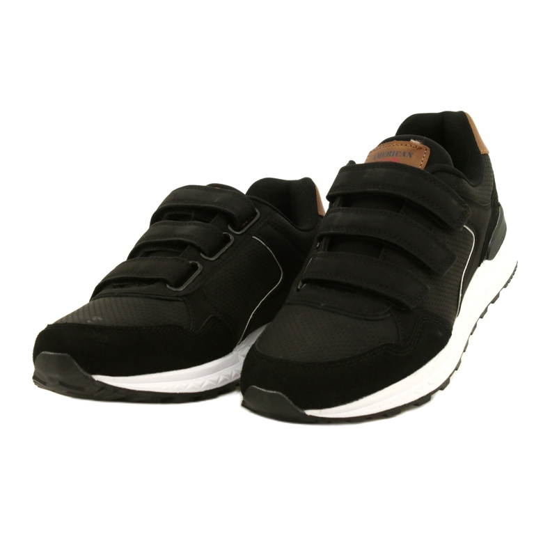 American Club AA15/22 Zapatillas deportivas con velcro negro 2