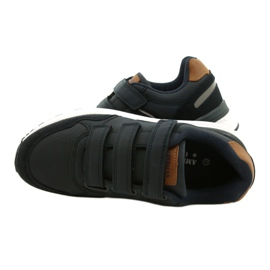 Deportivas velcros American Club AA15/22 Azul marino 4