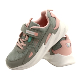 American Club de moda AA22 / 22 Zapatos deportivos grises rosa 5