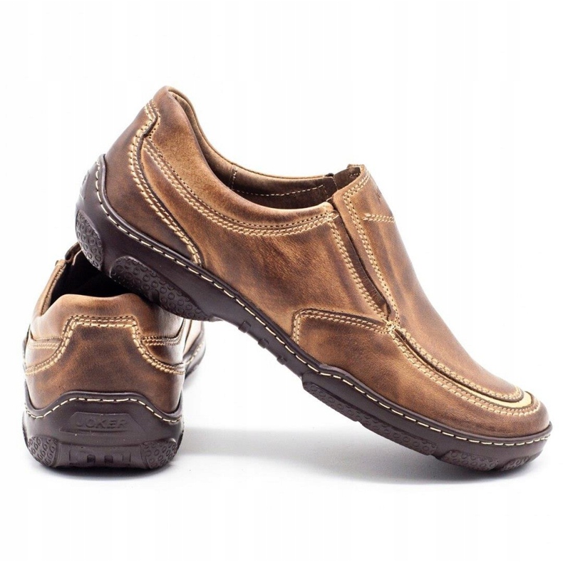 Joker Mocasines hombre piel 213 marrón 3
