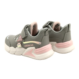American Club Zapatos deportivos de velcro con holograma AA24/22 Gray gris 5