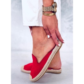 Alpargatas de mujer Carmen Rojo 4
