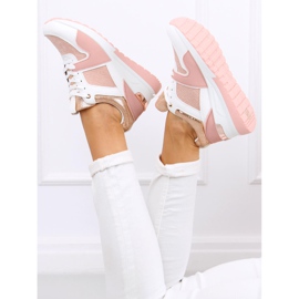 Deportivas cuña Adan Pink rosa multicolor 1