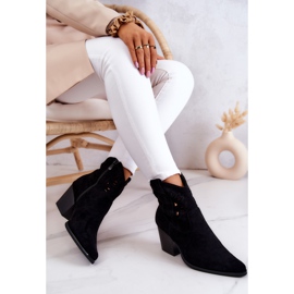 S.Barski Botas Vaqueras Mujer Ante Negras Devon negro 5