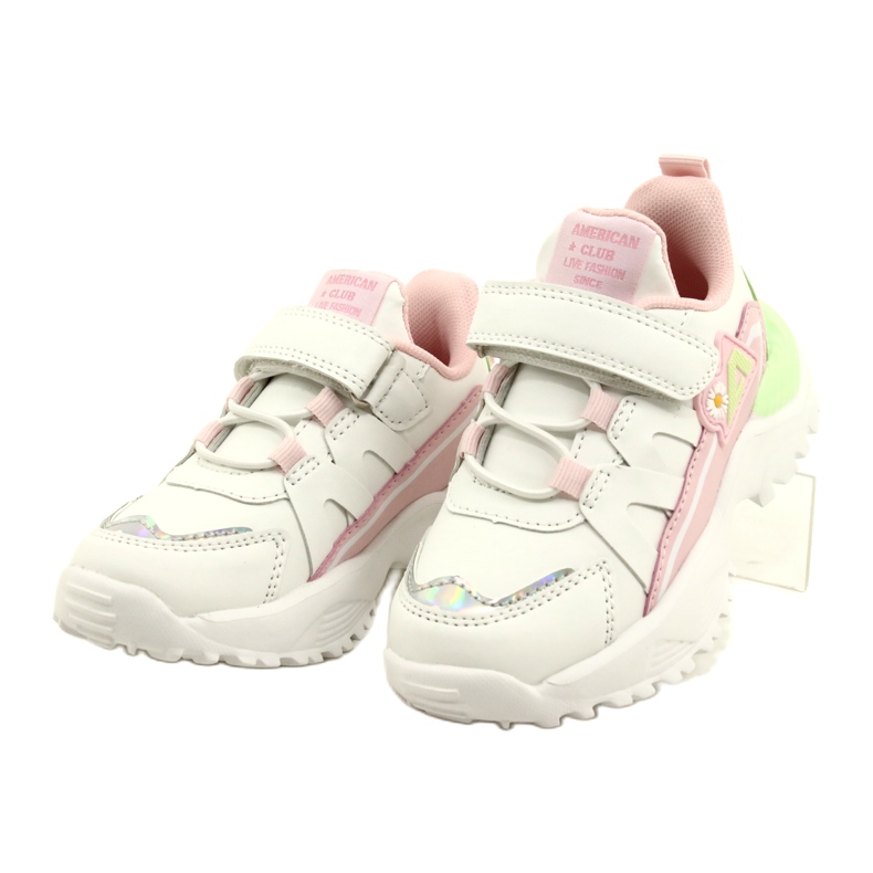 American Club Velcro con holograma AA25/22 Blanco 2