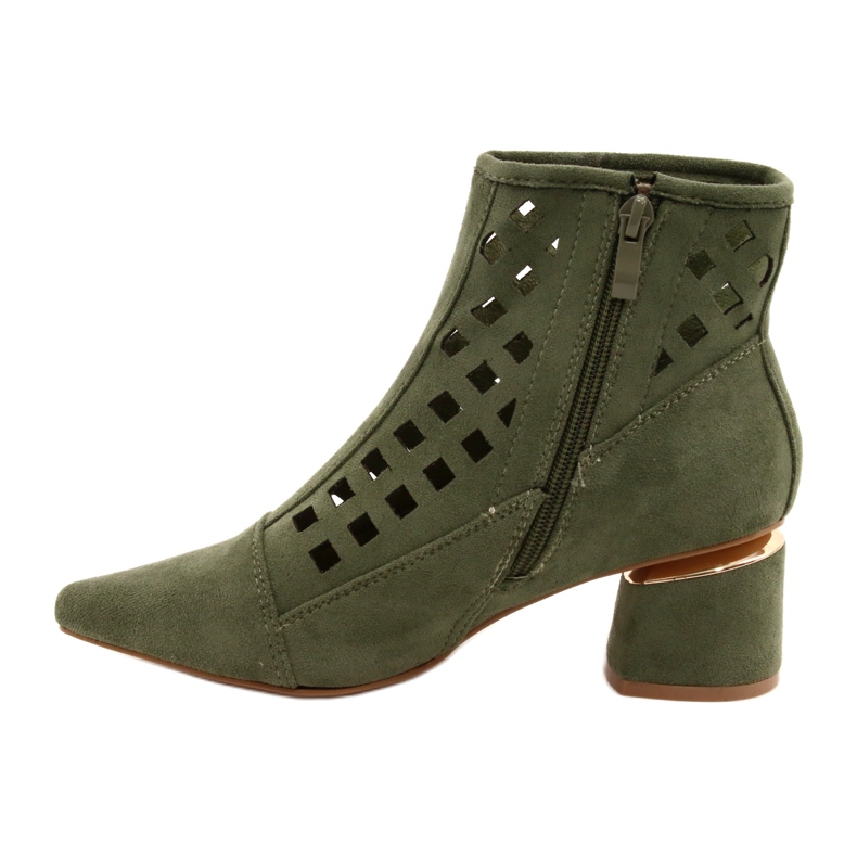 M.Daszyński Botas caladas Daszyński MR2168A-3 Suede Green para mujer verde 1 M.Daszyński Botas caladas Daszyński MR2168A-3 Suede Green para mujer verde 1