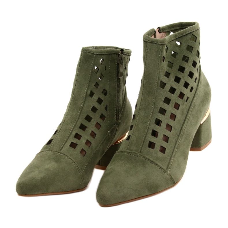 M.Daszyński Botas caladas Daszyński MR2168A-3 Suede Green para mujer verde 2 M.Daszyński Botas caladas Daszyński MR2168A-3 Suede Green para mujer verde 2