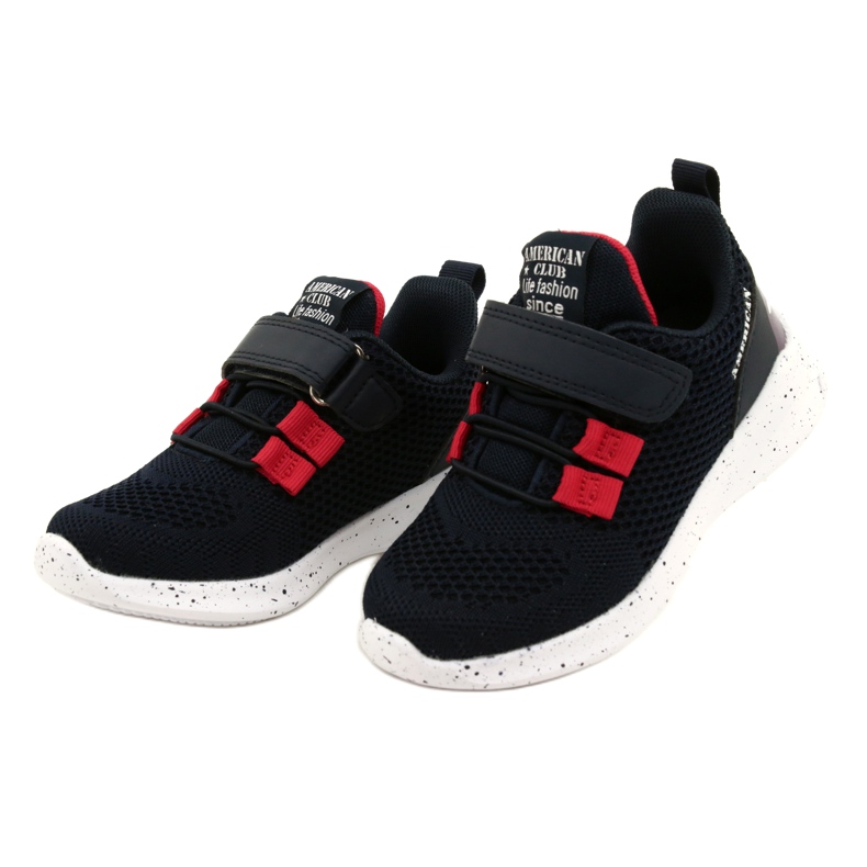 Zapatillas deportivas con velcro American Club RD13/22 azul marino 2