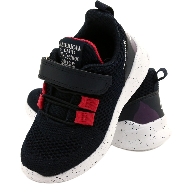 Zapatillas deportivas con velcro American Club RD13/22 azul marino 5