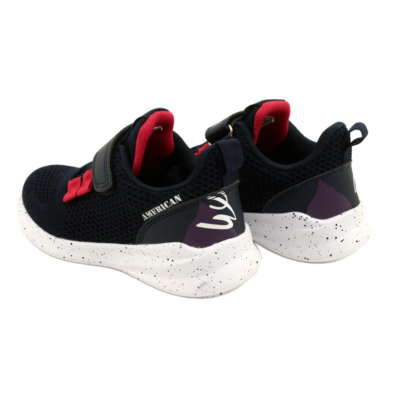 Zapatillas deportivas con velcro American Club RD13/22 azul marino 4