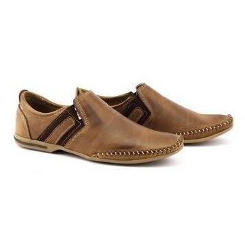 KOMODO Zapatos de cuero para hombre 711 marrón 3