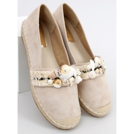 Alpargatas Lola Beige con conchas 1