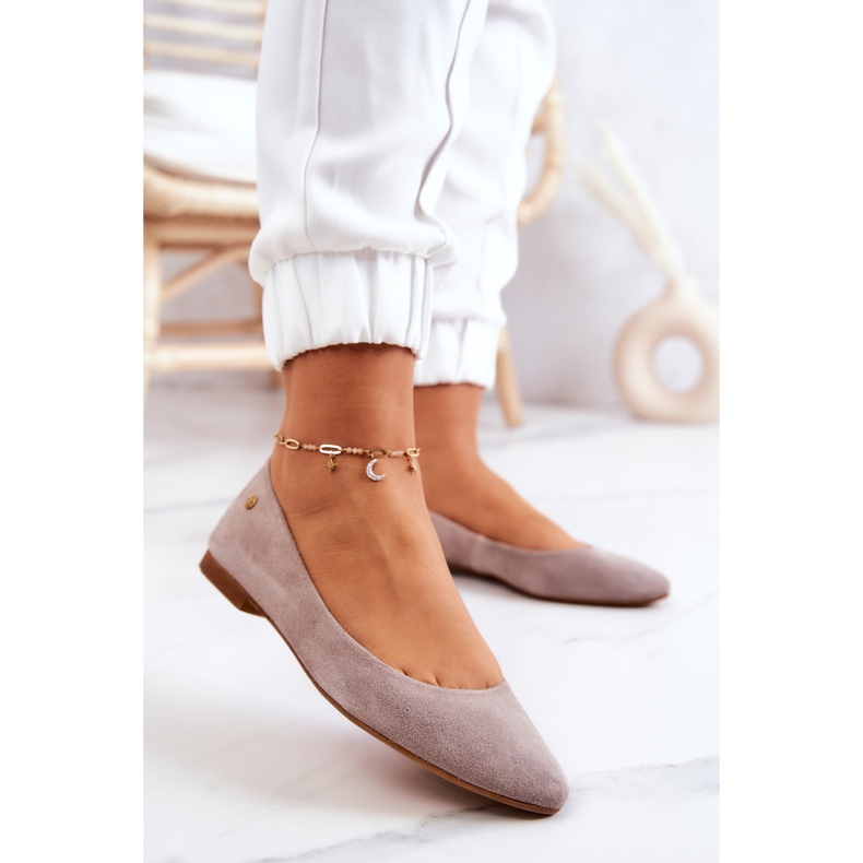 Bailarinas Mujer Ante Maciejka 04100-42 Beige 2 Bailarinas Mujer Ante Maciejka 04100-42 Beige 2