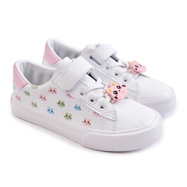 Vinceza Deportivas Infantiles De Piel Con Estampado Velcro Blanco Bonnie 8