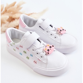 Vinceza Deportivas Infantiles De Piel Con Estampado Velcro Blanco Bonnie 6