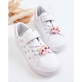 Vinceza Deportivas Infantiles De Piel Con Estampado Velcro Blanco Bonnie 7