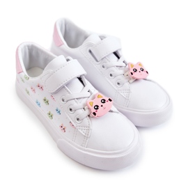 Vinceza Deportivas Infantiles De Piel Con Estampado Velcro Blanco Bonnie 5