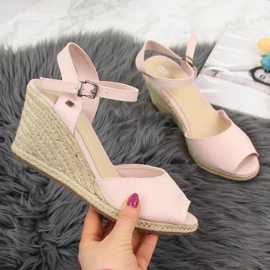 Sandalias Cuña Big Star W HH274832 rosa rosado 1