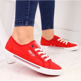 Deportivas bajas de textil Big Star W HH274061 rojo 2