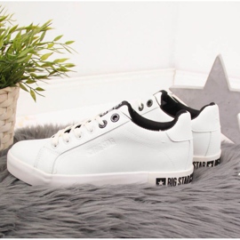 Zapatillas bajas con cuero ecológico Big Star W II274031 blanco 3