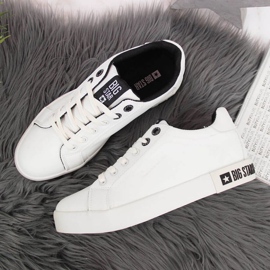 Zapatillas bajas con cuero ecológico Big Star W II274031 blanco 4