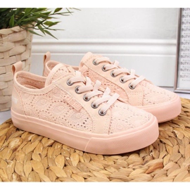 Deportivas con cordones Big Star Jr JJ374006 rosa claro rosado 2