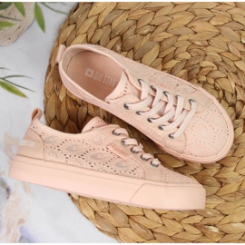 Deportivas con cordones Big Star Jr JJ374006 rosa claro rosado 4