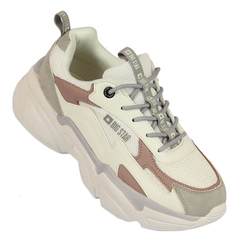 Deportivas con plataforma Big Star W HH274255 blanco gris 1