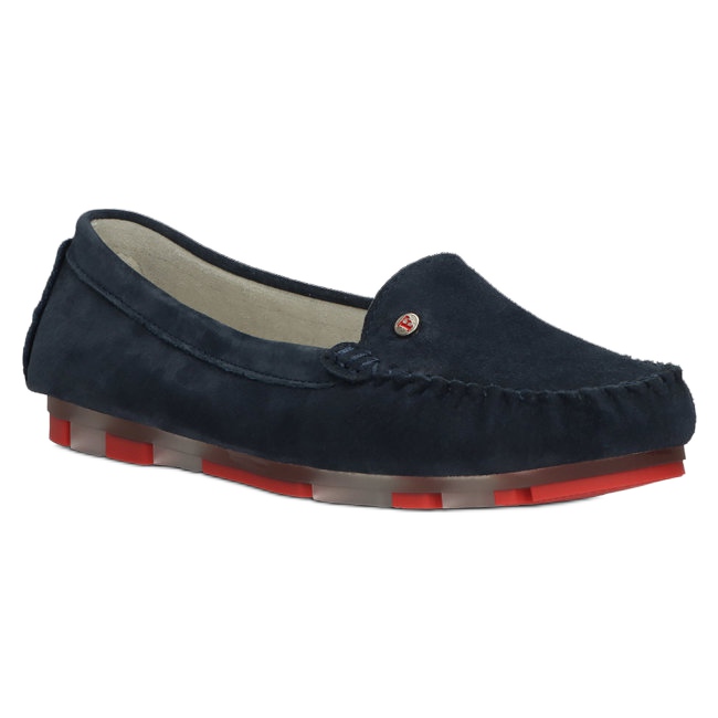 Mocasines en Piel Filippo DP2037/22 NV RD Azul Marino rojo 1